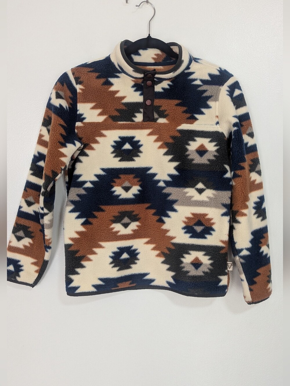 Liv Outdoor Size 14/16 Aztec Southwestern Print‎ Fleece Quarter Snap Pullover